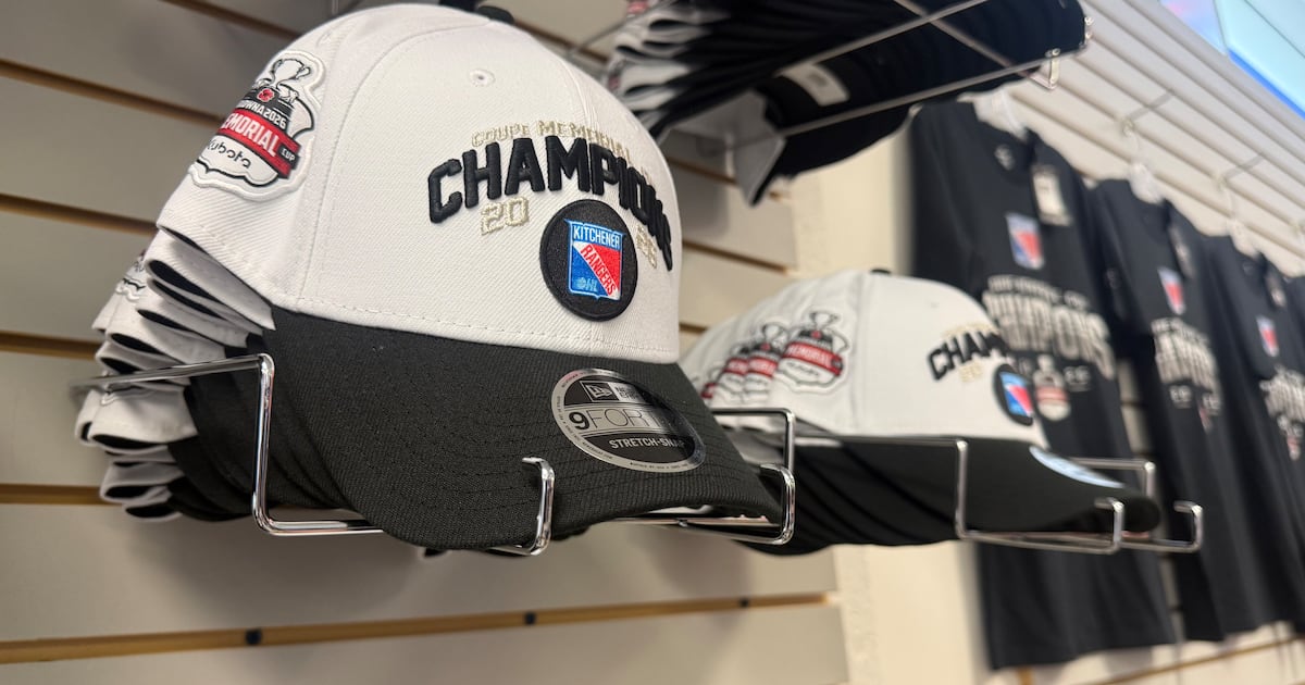Kitchener Rangers fans lineup at The Aud for hours to get their hands on Memorial Cup hats