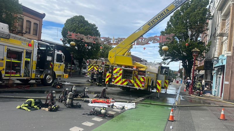 Fire damages historic Tam Kung Temple in Victoria’s Chinatown