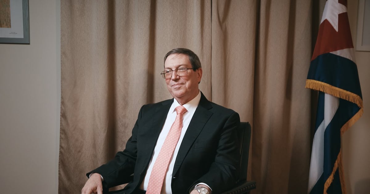 Cuban Foreign Minister Bruno Rodríguez poses for a portrait at the Permanent Mission of Cuba on Thursday, Sept. 24, 2026, in New York. (AP Photo/Andres Kudacki)