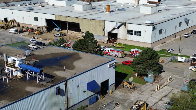 Firefighters respond to industrial fire