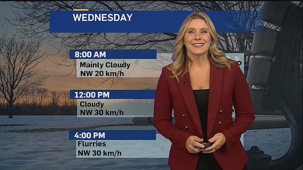 Flurries in the forecast Wednesday ahead of weekend warm-up