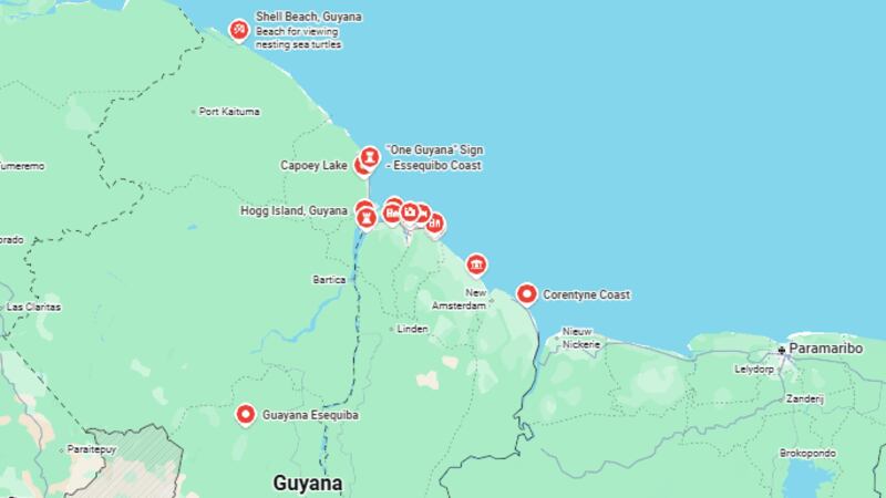 Ferry capsizes off Guyana, 66 people missing