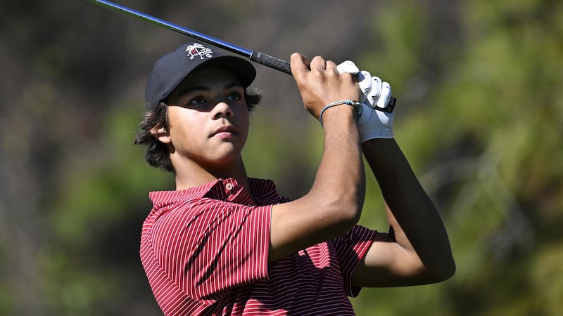 Charlie Woods, Tiger’s son, fails to advance to U.S. Junior Amateur match play after being bothered by camera