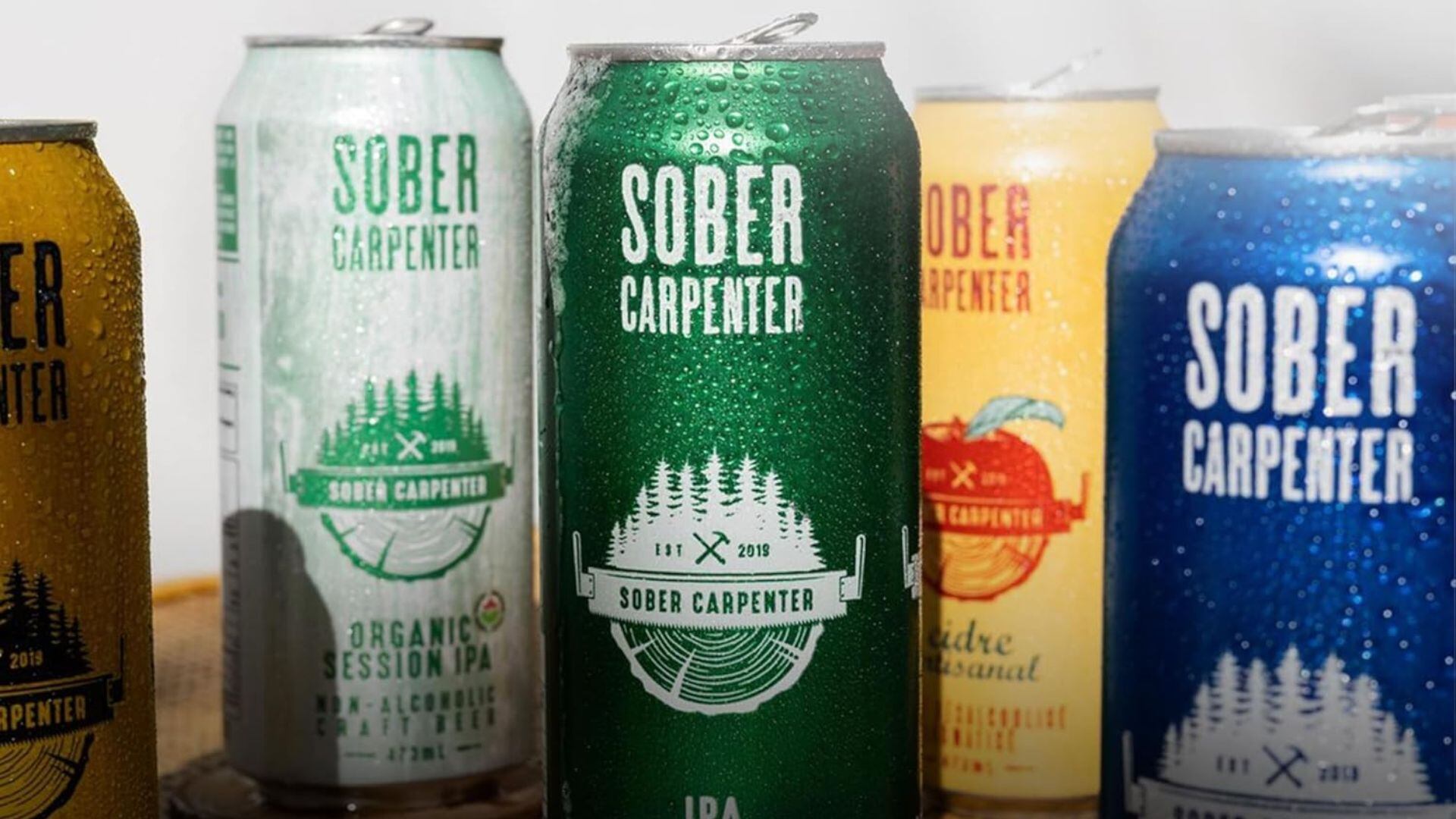 Sober Carpenter beers in several flavours.