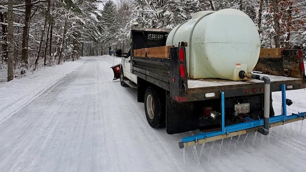 Popular skate trail through the forest prepped for another season