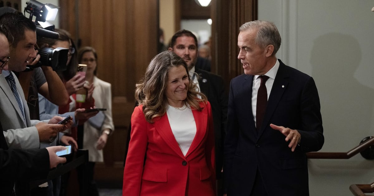 Carney says Freeland’s resignation is ‘consistent’ with taking Ukraine adviser role