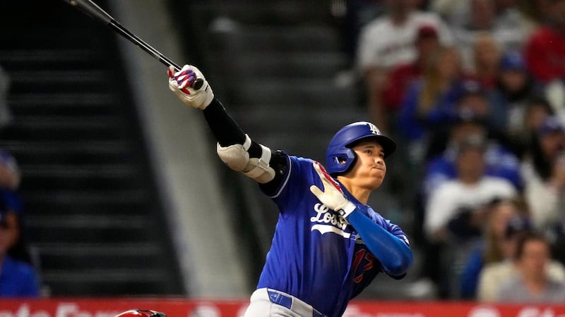 Shohei Ohtani getting on track with season-high 5 RBIs in Dodgers' rout of Angels