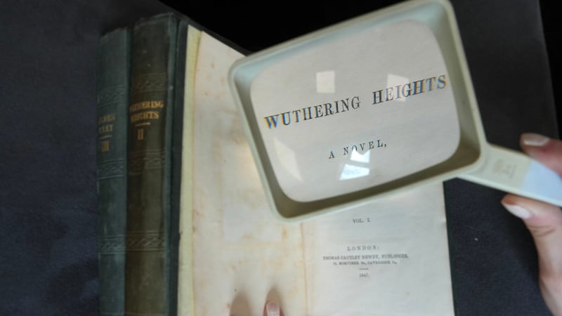 A rare first edition of 'Wuthering Heights' complete with spelling mistakes is up for auction