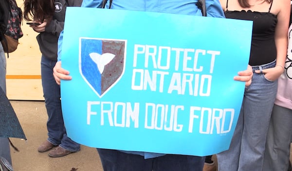 ‘I didn’t grow up in a rich family’: High school students protest OSAP cuts during walkouts across Ontario