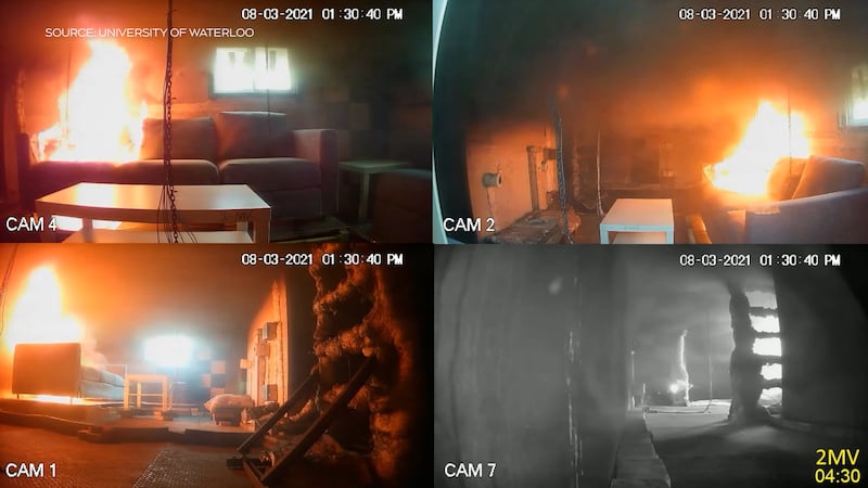 Researchers use AI to predict how modern house fires behave