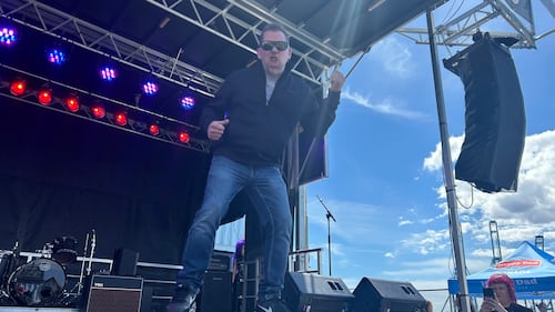 The contest allowed people in the crowd to sign up and rock out on stage. (CTV/Avery MacRae)
