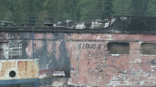 Derelict B.C. ferry fire