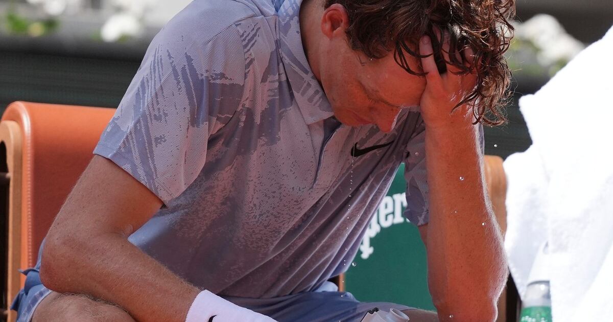 Top-ranked Jannik Sinner loses in the French Open second round