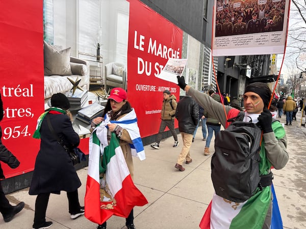 Opposing protests in Montreal differ in opinion on the conflict in Iran