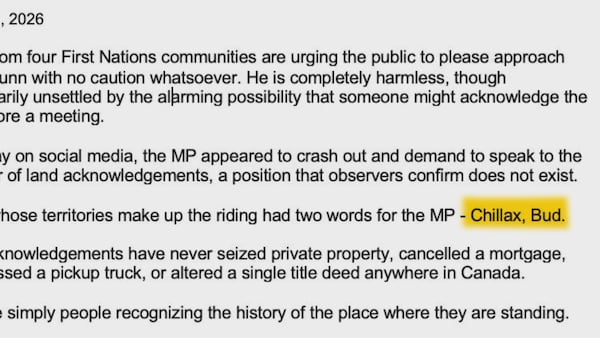 Cheeky ‘crash out’ statement has B.C. chiefs’ property rights position going viral