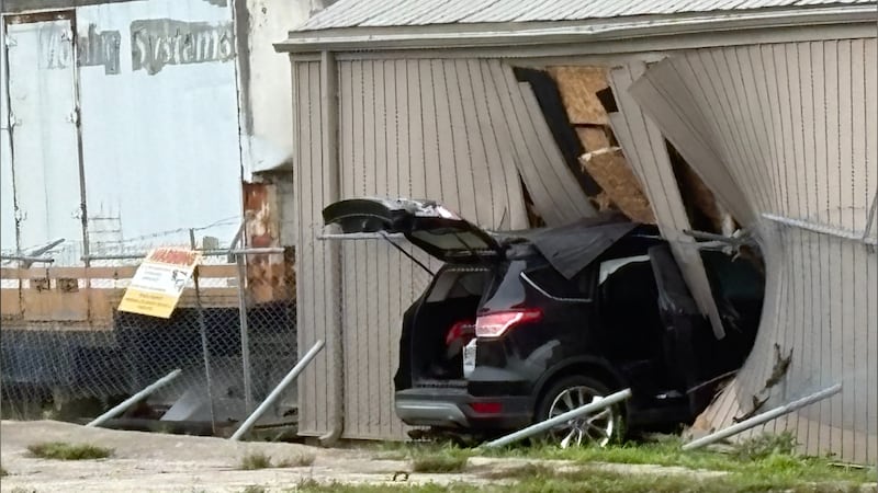 VIDEO: Car strikes building in east London