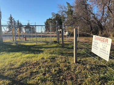 The entrance to CFB Wainwright on Oct. 18, 2026. (Kent Morrison/CTV News Edmonton)