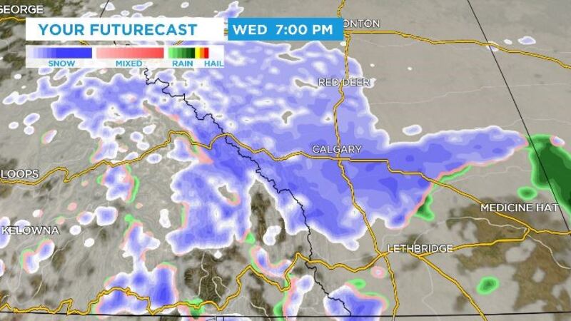 Messy forecast includes lightning, rain, up to 30 centimetres of snow, and strong north wind