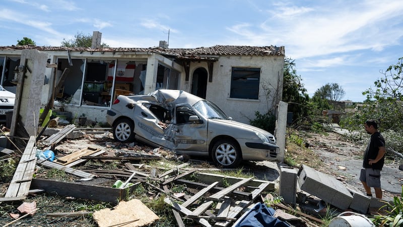 A tornado tears through a village in southern France, wrecking 300 homes