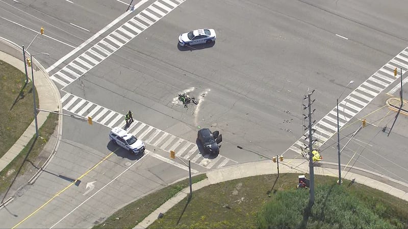 Motorcyclist dead after collision in Brampton