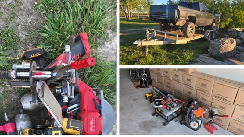 Middle-aged group of seven charged with string of equipment/machinery thefts