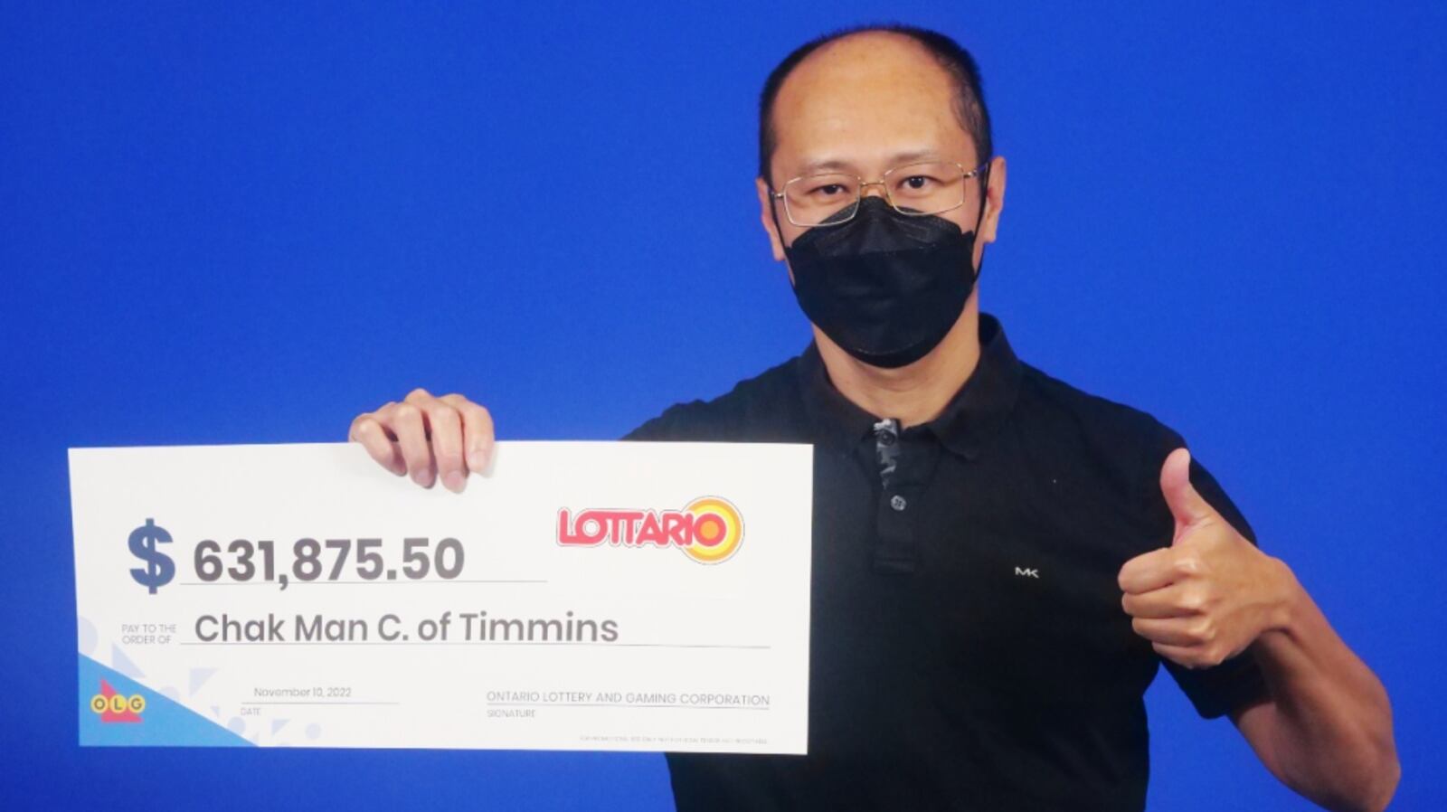 Chak Man Rasmi Timmins resident celebrates $631,875 Lottario jackpot