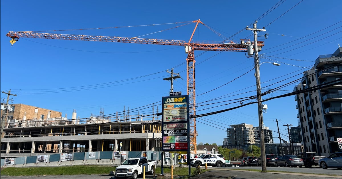 Halifax-area road closed, buildings evacuated as construction crane found to be unstable