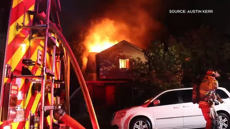 Vacant home goes up in flames in west Windsor