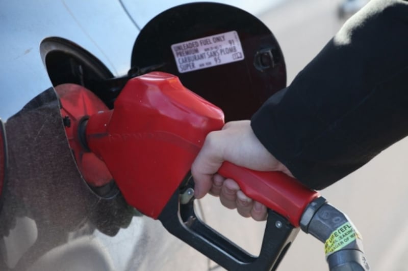 How much gas prices went down overnight on P.E.I.