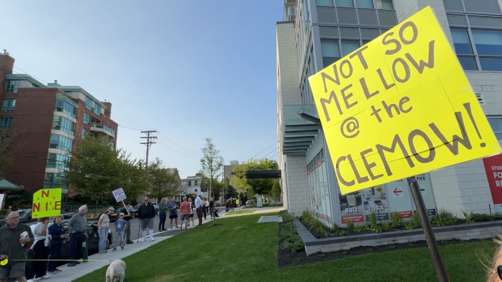 Glebe residents continue protest over AC noise at The Clemow