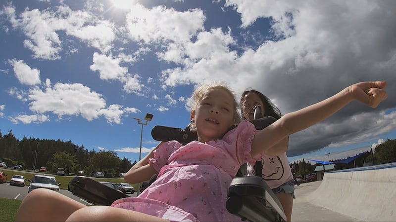 B.C. mom encourages daughter with cerebral palsy to enjoy skatepark