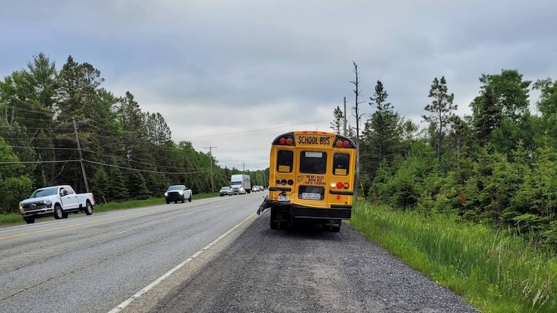 No injuries in school bus crash on Highway 17, commercial driver charged