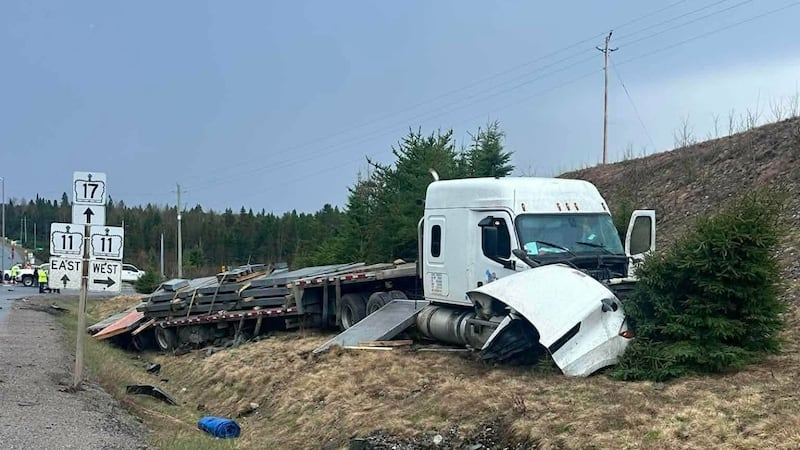 Driver in critical condition after serious crash with transport truck