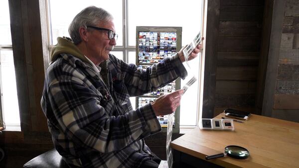 Long time professional southern Alberta photographer turning his slide collection into art