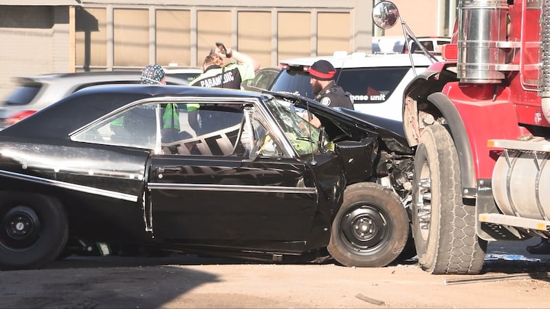 Male dead after driver of vehicle hits parked truck in Etobicoke