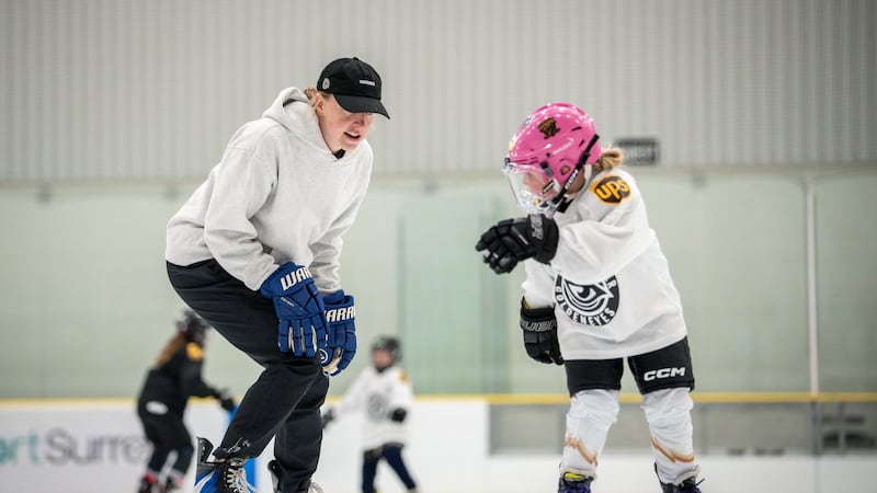 Vancouver Goldeneyes embracing mentor roles at girls summer hockey camps