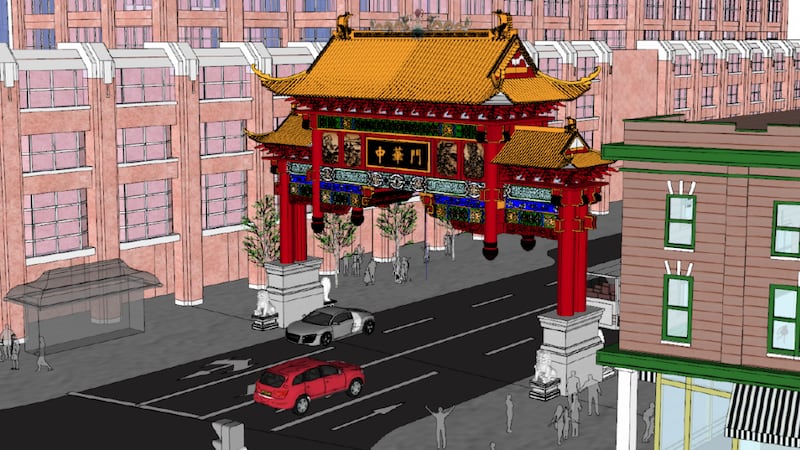 Chinatown Gate construction to close part of 97 Street starting Monday