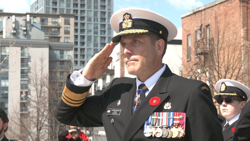 Navy Commander visits Barrie for Battle of the Atlantic ceremony