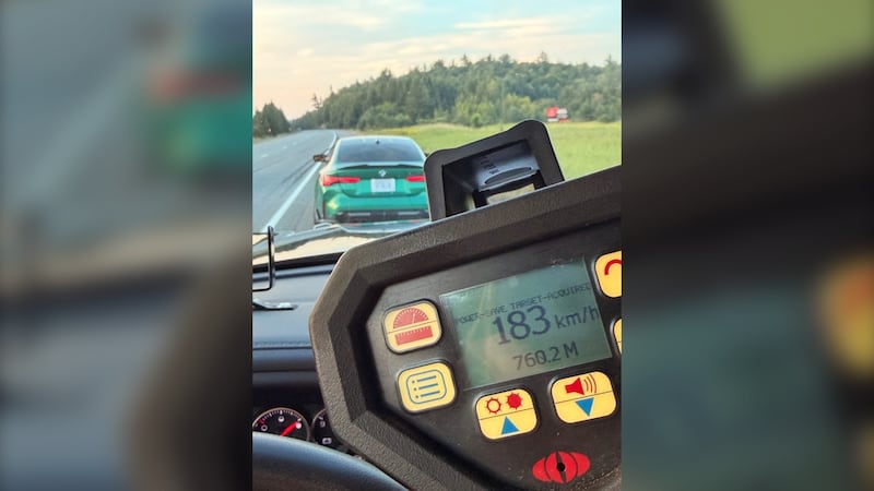 OPP: Driver caught going 85 km/h over speed limit