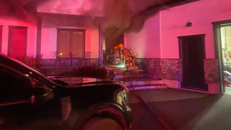 Basement fire required 9 firetrucks, no injuries