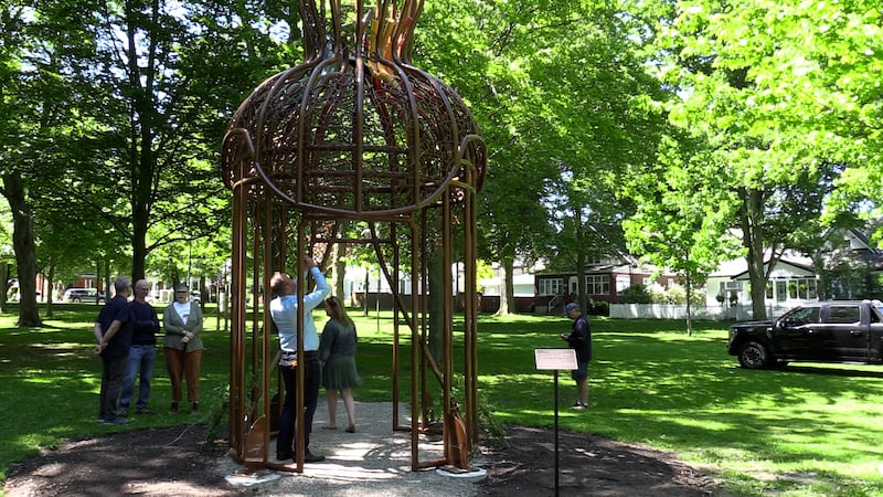 ‘Bird Set Free’: New art sculpture installed in Woodstock inspired by legendary artist