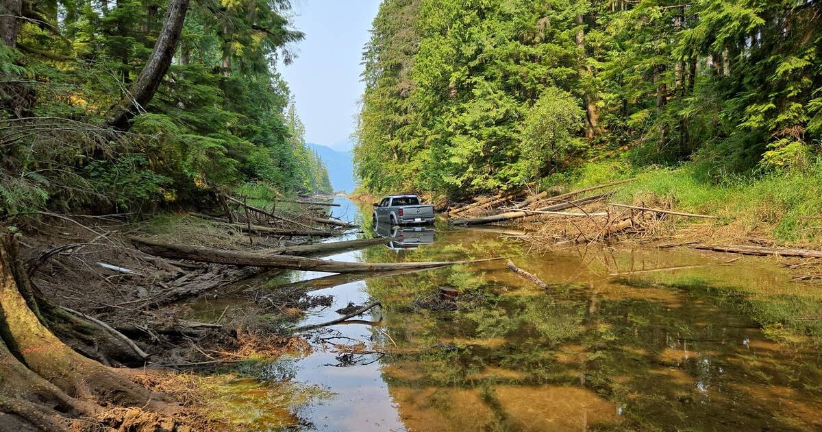 Stolen Truck Discovered Abandoned in Fraser Valley Creek