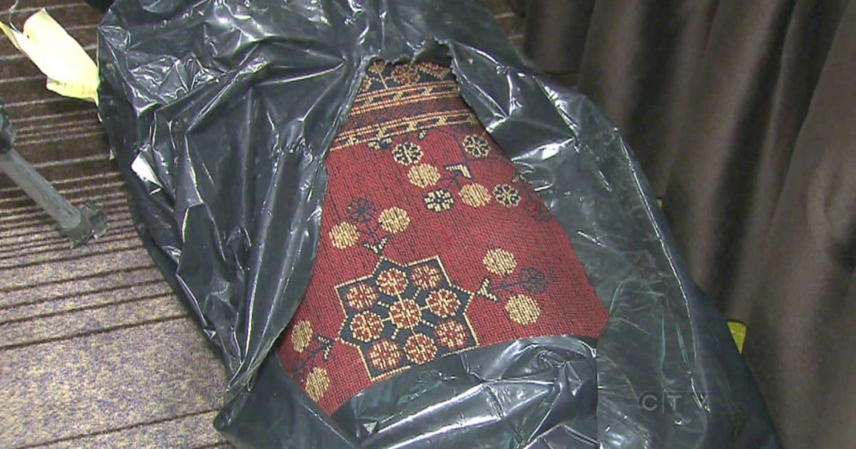 Methamphetamine Rug Heroin found woven into carpets at Toronto airport leads to major drug bust