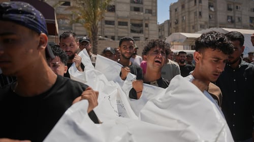 Israeli strike hits a tent in central Gaza, killing 3, including a child