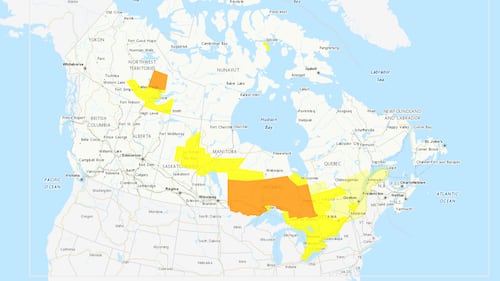Heat warning advisory from Public Health Sudbury and Districts