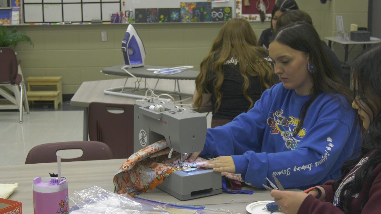 Indigenous students make ribbon skirts, shirts for graduation