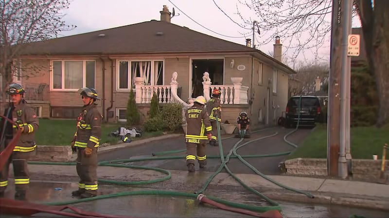 Man critically injured in house fire in North York