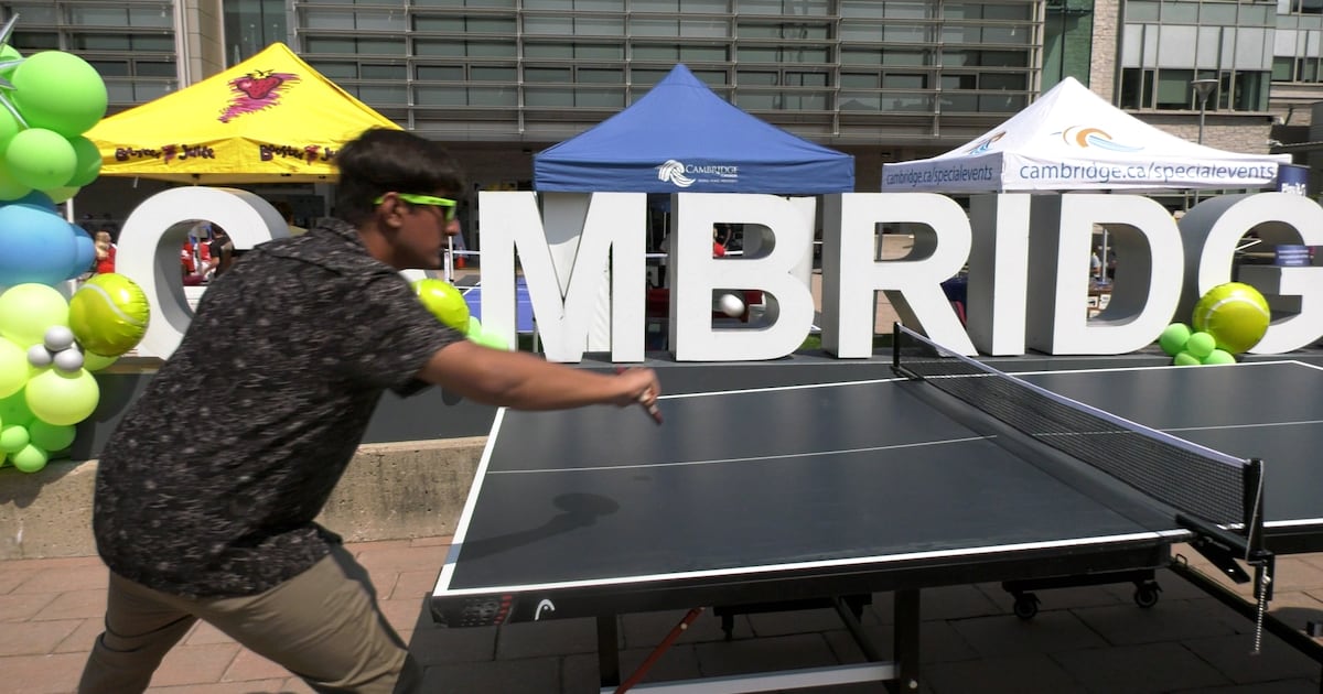 Racquet sports fans rally in Cambridge Civic Square