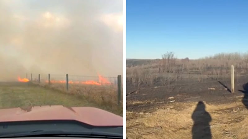 New videos show ‘fast-moving’ fire burning near CFB Wainwright