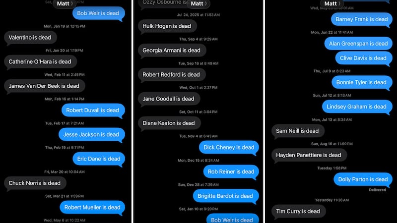 College friends go viral for a morbid, ongoing text thread
